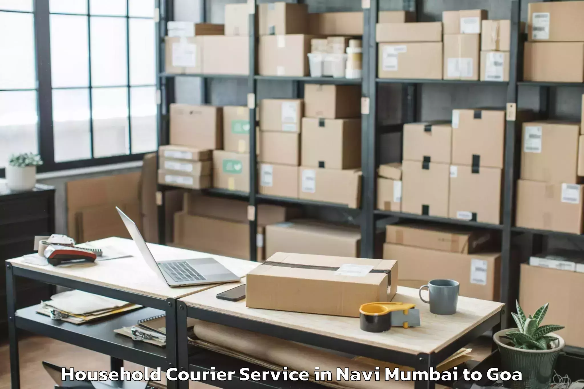 Quality Navi Mumbai to Kankon Household Courier